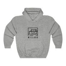 Load image into Gallery viewer, Willard Black Unisex Heavy Blend™ Hooded Sweatshirt