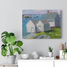 Load image into Gallery viewer, Willard Beach Shacks pastel Canvas Gallery Wraps