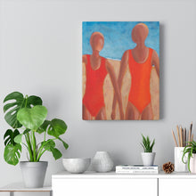 Load image into Gallery viewer, Beach lady Canvas Gallery Wraps