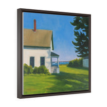Load image into Gallery viewer, Hilltop House - Square Framed Premium Gallery Wrap Canvas