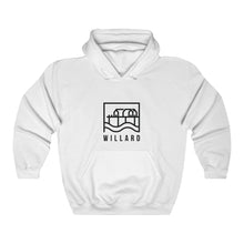 Load image into Gallery viewer, Willard Black Unisex Heavy Blend™ Hooded Sweatshirt