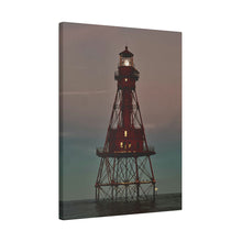 Load image into Gallery viewer, Light house lit up by the moon on Matte Canvas, Stretched, 0.75"