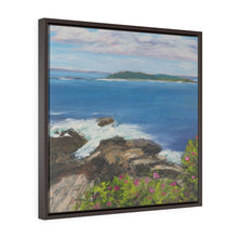 Load image into Gallery viewer, Two Lights Square Framed Premium Gallery Wrap Canvas