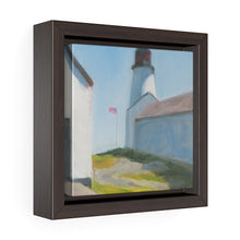Load image into Gallery viewer, Maine lighthouse  Square Framed Premium Gallery Wrap Canvas