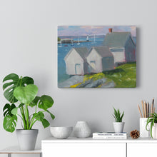 Load image into Gallery viewer, Willard Beach Shacks pastel Canvas Gallery Wraps