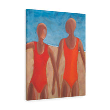 Load image into Gallery viewer, Beach lady Canvas Gallery Wraps