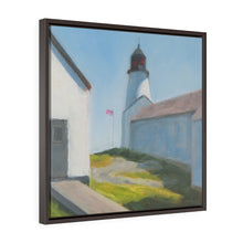 Load image into Gallery viewer, Maine lighthouse  Square Framed Premium Gallery Wrap Canvas