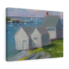 Load image into Gallery viewer, Willard Beach Shacks pastel Canvas Gallery Wraps