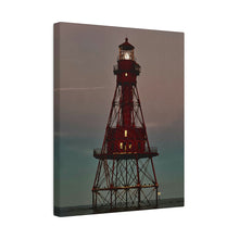 Load image into Gallery viewer, Light house lit up by the moon on Matte Canvas, Stretched, 0.75"