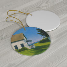 Load image into Gallery viewer, Hilltop House ornament - Ceramic Ornaments