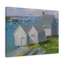 Load image into Gallery viewer, Willard Beach Shacks pastel Canvas Gallery Wraps