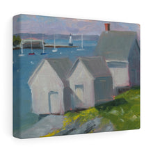 Load image into Gallery viewer, Willard Beach Shacks pastel Canvas Gallery Wraps
