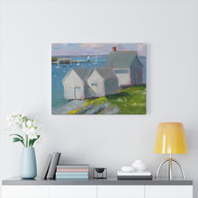 Load image into Gallery viewer, Willard Beach Shacks pastel Canvas Gallery Wraps