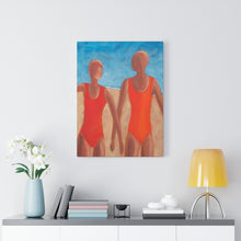 Load image into Gallery viewer, Beach lady Canvas Gallery Wraps