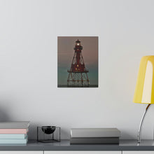 Load image into Gallery viewer, Light house lit up by the moon on Matte Canvas, Stretched, 0.75"