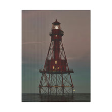Load image into Gallery viewer, Light house lit up by the moon on Matte Canvas, Stretched, 0.75"