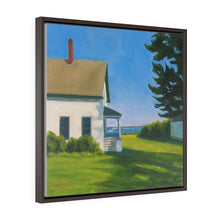 Load image into Gallery viewer, Hilltop House - Square Framed Premium Gallery Wrap Canvas
