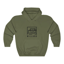 Load image into Gallery viewer, Willard Black Unisex Heavy Blend™ Hooded Sweatshirt
