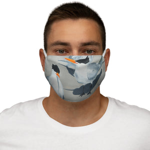 From Maine - Snug-Fit Terns on the beach Polyester Face Mask
