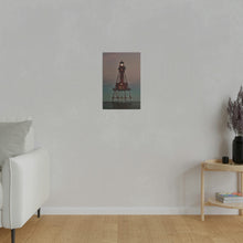 Load image into Gallery viewer, Light house lit up by the moon on Matte Canvas, Stretched, 0.75&quot;
