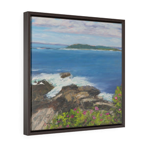 Two Lights Square Framed Premium Gallery Wrap Canvas