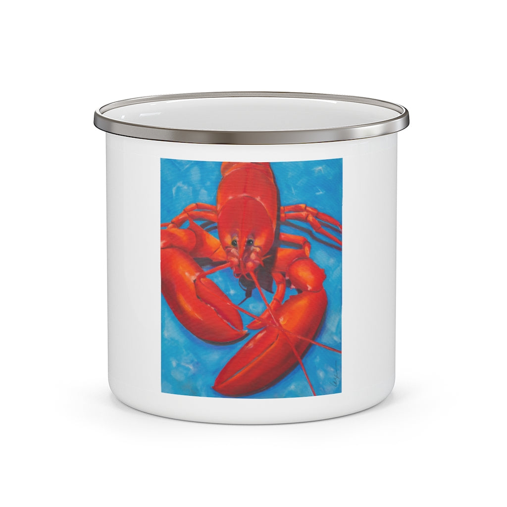 Red Lobster Enamel Campfire Mug