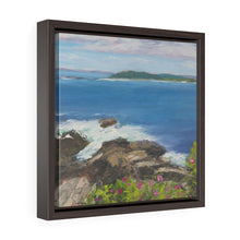 Load image into Gallery viewer, Two Lights Square Framed Premium Gallery Wrap Canvas
