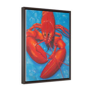 Maine Lobster Vertical Framed Premium Gallery Wrap Canvas