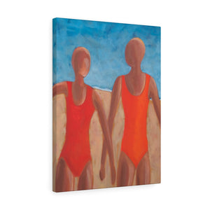 Beach lady  Canvas Gallery Wraps