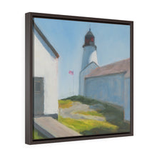 Load image into Gallery viewer, Maine lighthouse  Square Framed Premium Gallery Wrap Canvas
