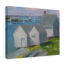 Load image into Gallery viewer, Willard Beach Shacks pastel  Canvas Gallery Wraps
