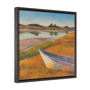 Scarborough Marsh Square Framed Premium Gallery Wrap Canvas